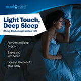 NUVICARE caplets sans analgésique - sommeil nocturne sans douleur ni analgésiques.