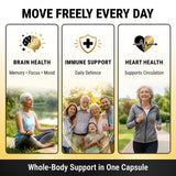 Capsules véganes NuVitality sans additifs; usage quotidien simple et propre.
