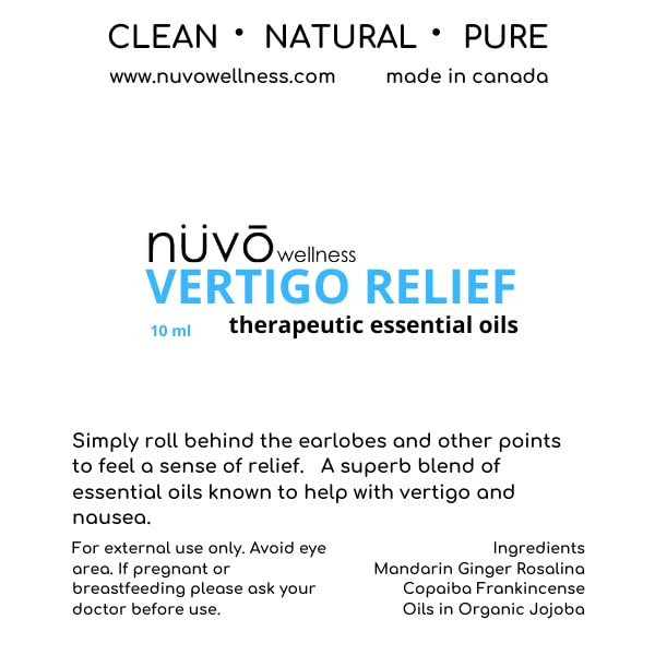  NUVO WELLNESS Vertigo Relief application-temple : soulagement rapide des vertiges.
