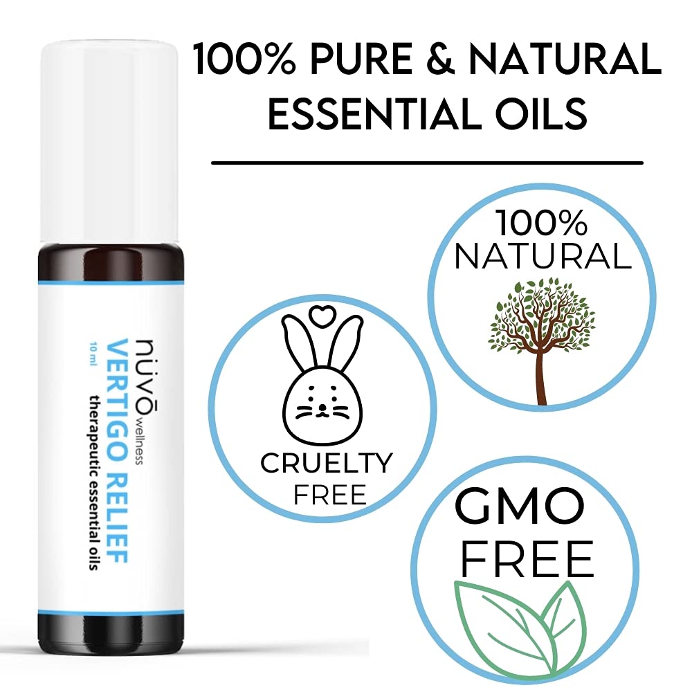  NUVO WELLNESS Vertigo Relief base huile jojoba : texture douce pour la peau.