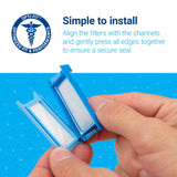Neuf filtres réutilisables NUWAVE, remplacement fiable et durable.