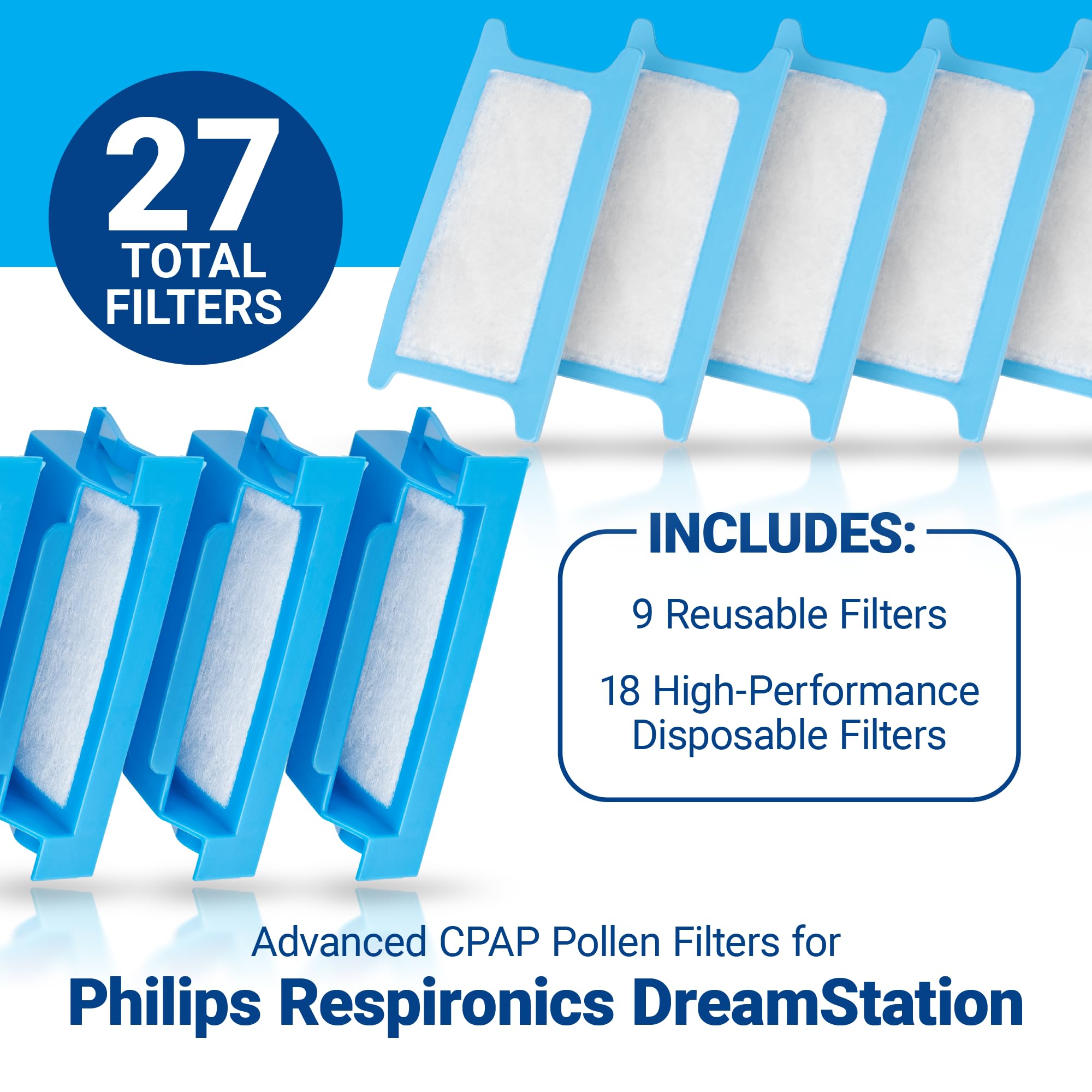Filtration ciblée NUWAVE pour une expérience CPAP pratique.