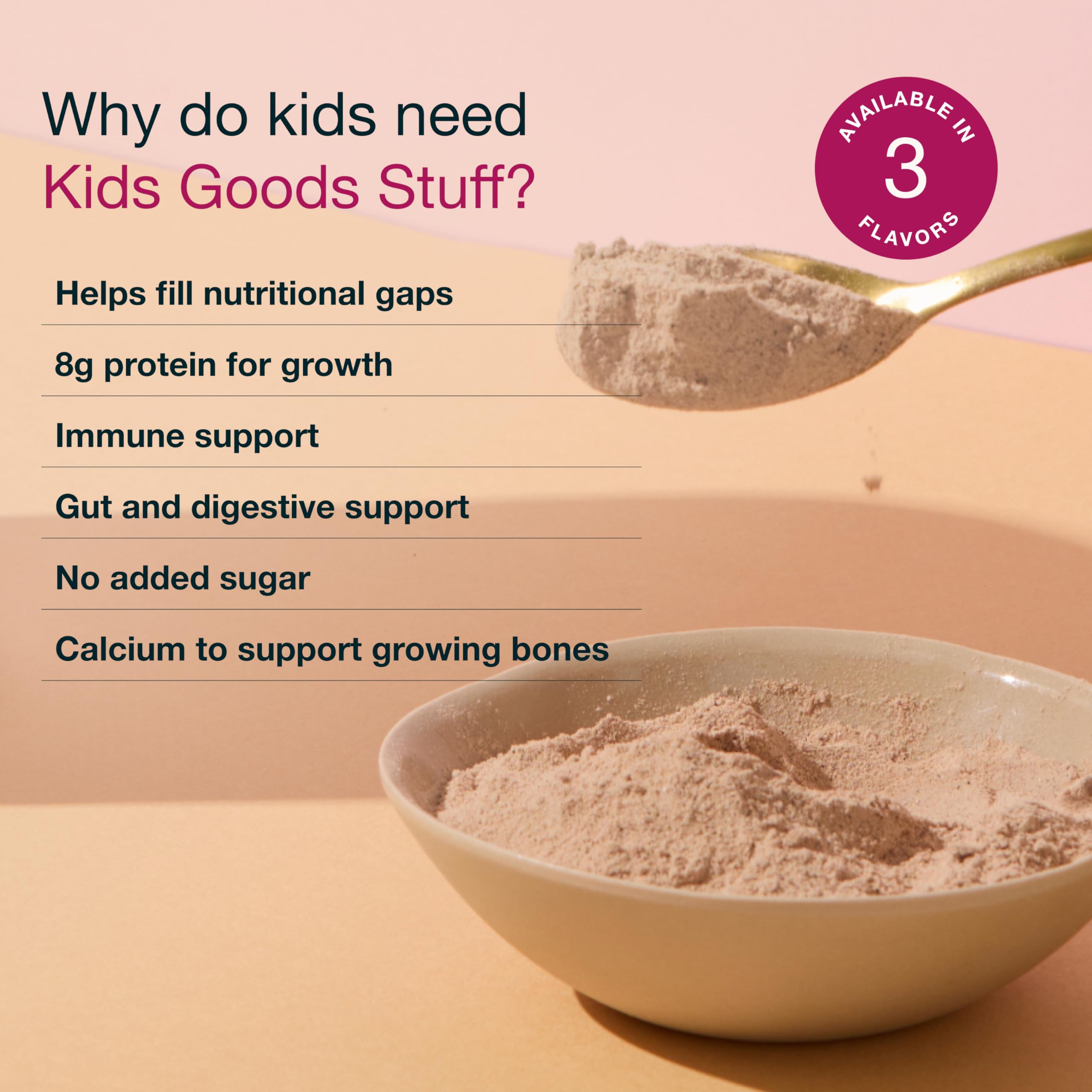 Nuzest Kids Good Stuff préparation lait végétal pour texture crémeuse