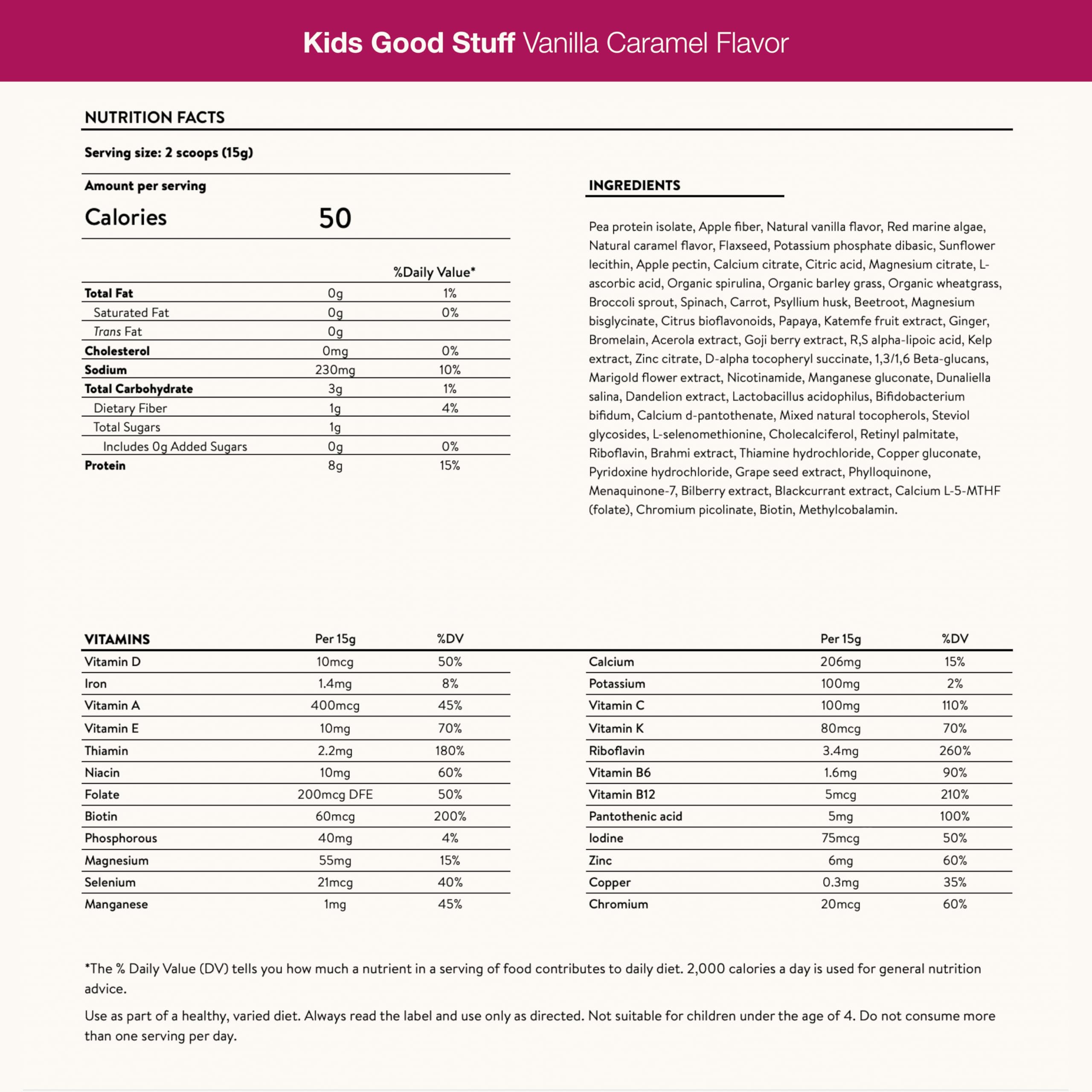 Nuzest Kids Good Stuff sans allergènes pour une alimentation sereine