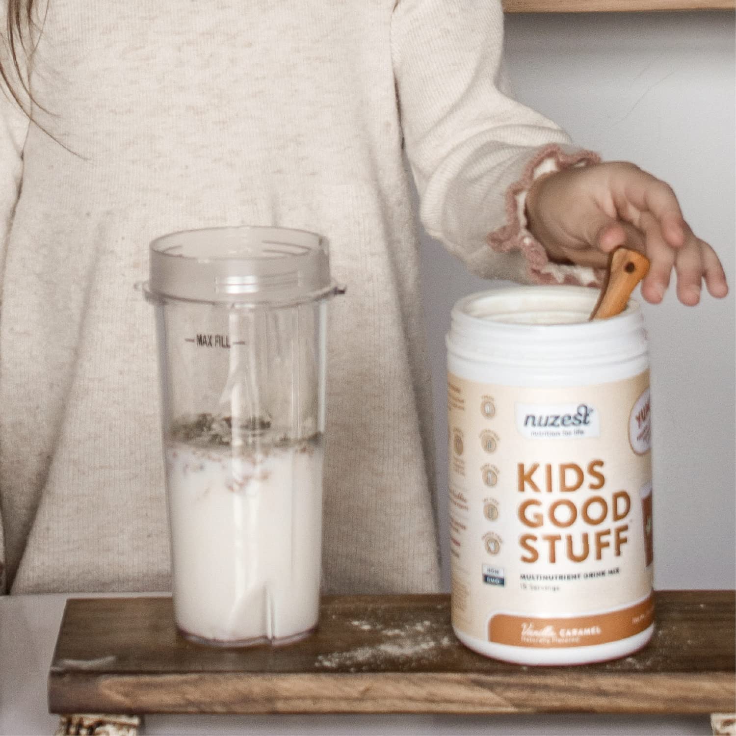 Nuzest Kids Good Stuff snack rapide pour l'école et les activités