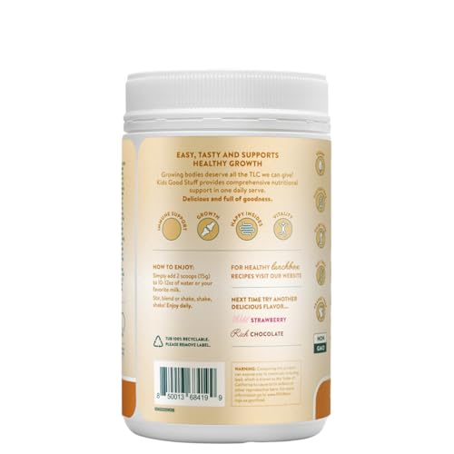 Nuzest Kids Good Stuff verre mélangé vanille caramel pour smoothie rapide et délicieux
