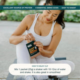 Profil d’acides aminés complets, protéines végétales Nuzest pour pois.