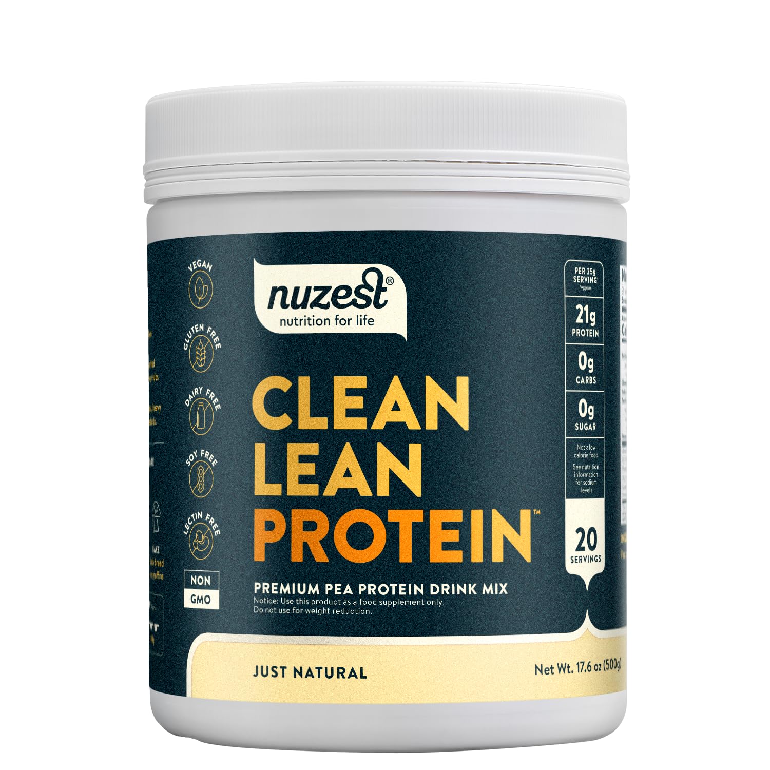Nuzest Protéine de Pois non aromatisée - bouteille: énergie quotidienne et récupération