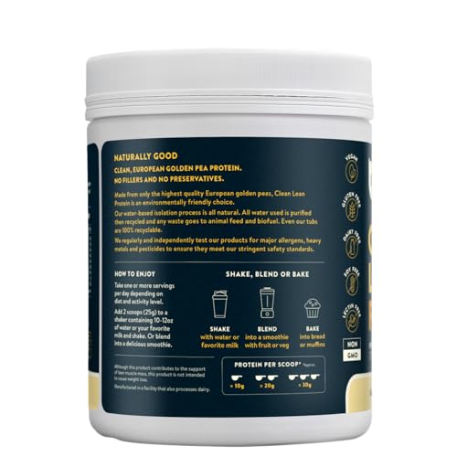 Nuzest Protéine de Pois non aromatisée - pot: dosage pratique et mélange