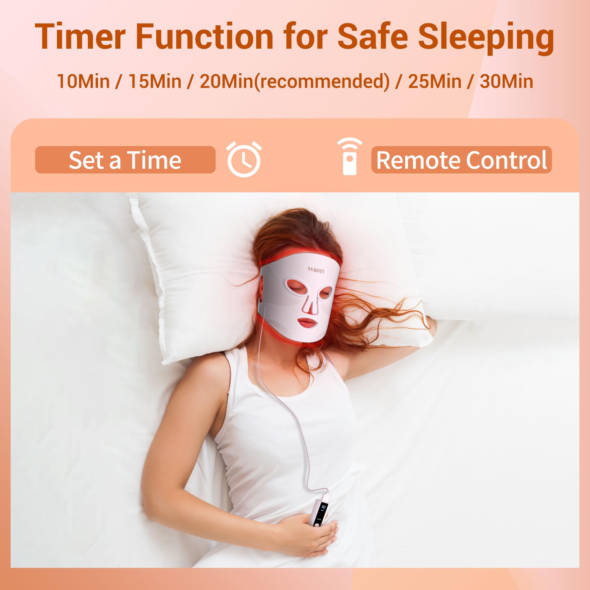 Masque NVBOTY en silicone doux, confort et douceur pour tous les types de peau.