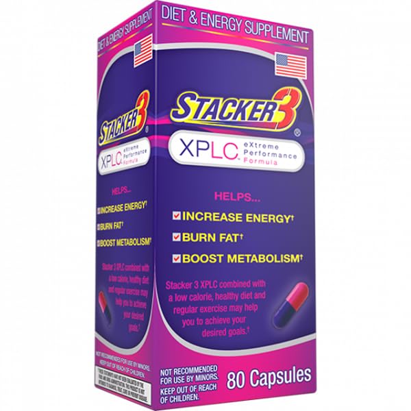 Bouteille Stacker 3 XPLC de NVE Pharmaceuticals, format pratique pour prise journalière.