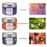 Bougie NVGCX fleur d’oranger, parfum frais pour espace accueillant.