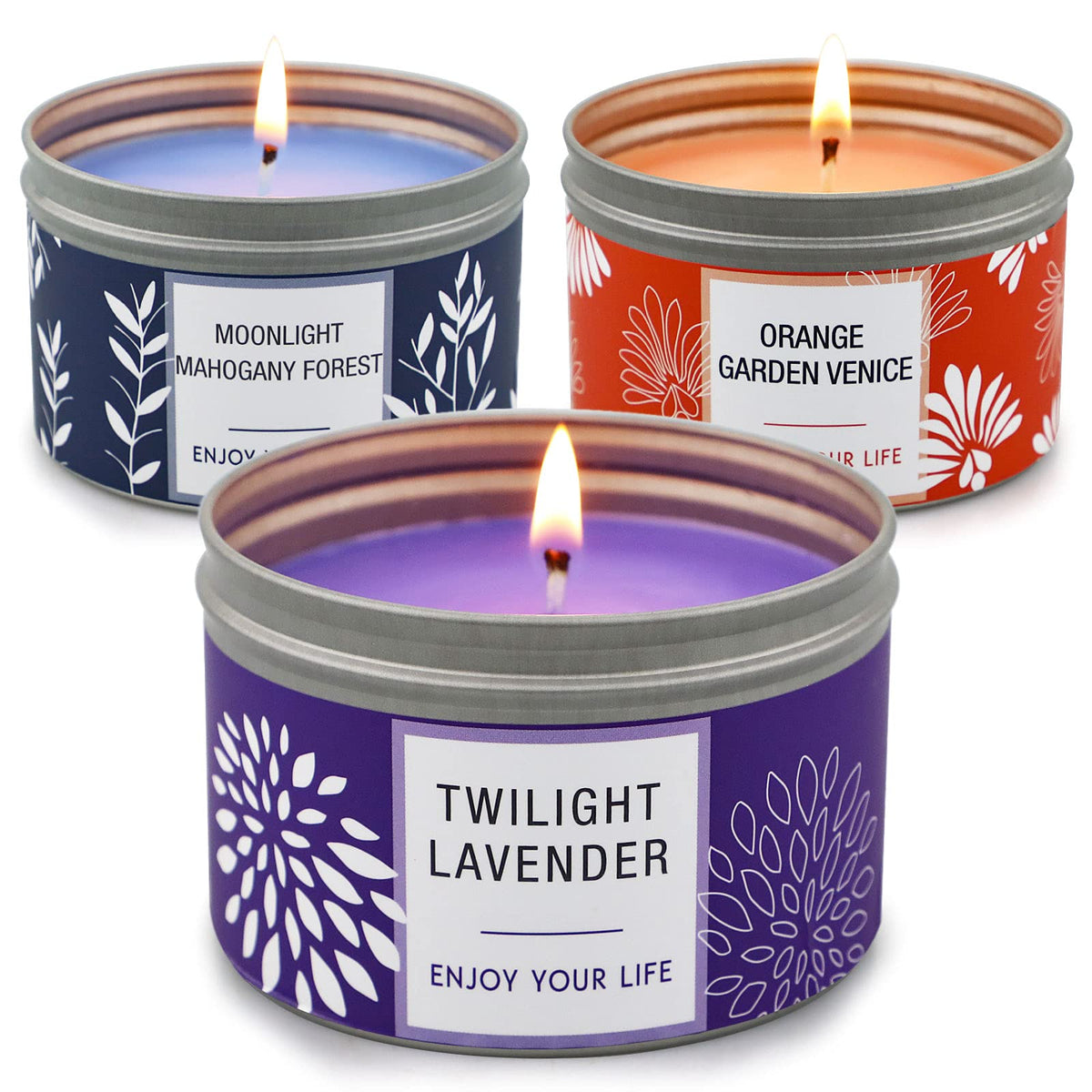 Bougie NVGCX lavande, flamme apaisante pour soirée détente.