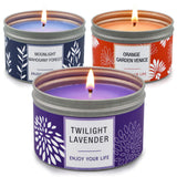 Bougie NVGCX lavande, flamme apaisante pour soirée détente.