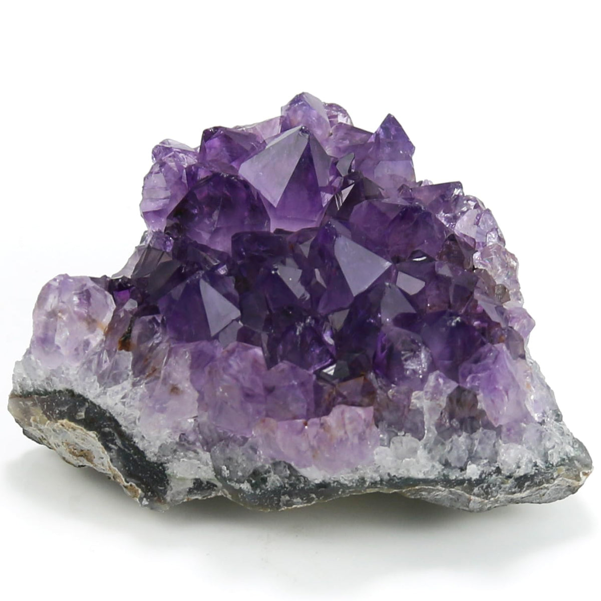 Nvzi Améthyste roche brute, énergie calme et décoration élégante.