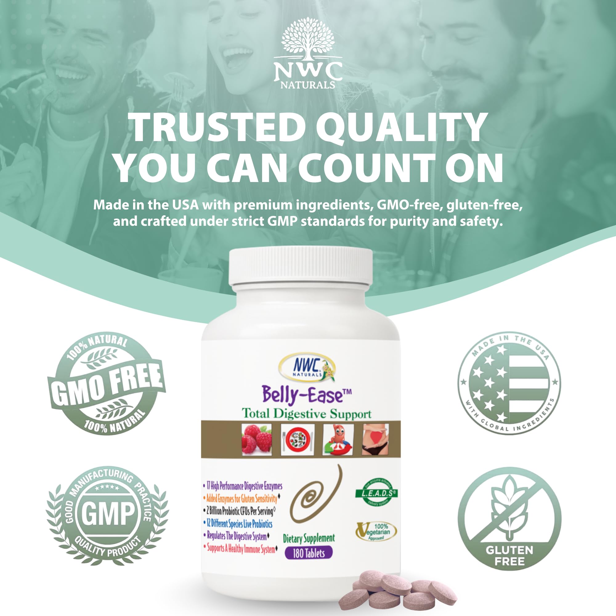 NWC Naturals Belly-Ease confort intestinal après les repas