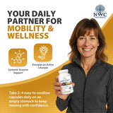 NWC Naturals MSM Gold – formulé sans glucosamine ni chondroïtine, végétal.