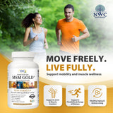 NWC Naturals MSM Gold – curcuma et curcuminoïdes offrent un soutien antioxydant.