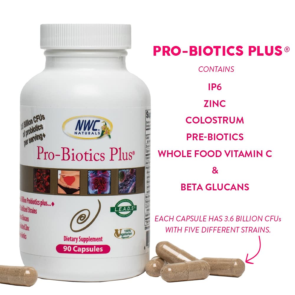 Tableau de composition montrant probiotiques et prébiotiques