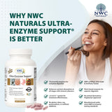 Capsules végétales de NWC Naturals Ultra-Enzyme Support prête à l’emploi