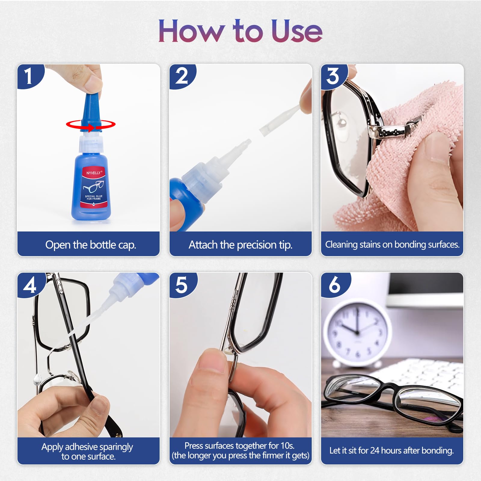 Nynelly 20 g Colle – pratique à domicile pour petites réparations.