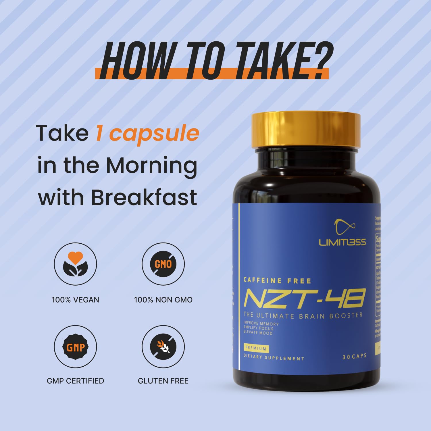 NZT-48 cap phosphatidylserine : soutien cognitif et mémoire.