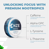 NZE Poches à caféine 50 mg démonstration de dosage