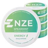 NZE pochettes caféine nootropiques spearmint emballage prêt à l'emploi pour énergie durable