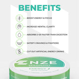 NZE pochettes caféine nootropiques spearmint utilisation rapide et pratique