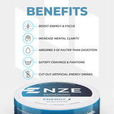 Absorption rapide bucale avec sachet NZE menthe.