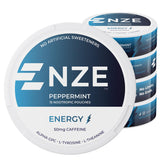 Sachets NZE Menthe avec odeur fraîche pour énergie rapide et concentration.