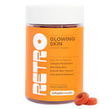 O Positiv RETRO GUMMIES : boîte 50 pièces, gélifiés véganes pour peau lumineuse et hydratée.