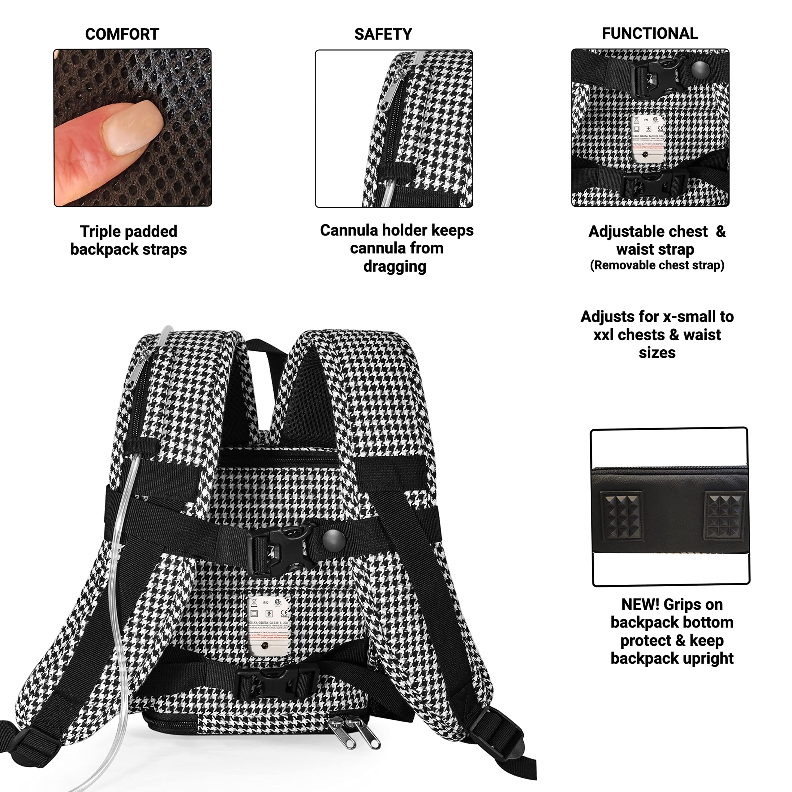 O2TOTES sac à dos Inogen Rove 6 avec poches pour accessoires