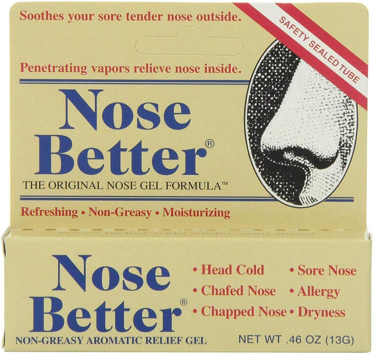 Oakhurst Co Nose Better Gel – gel aromatique non gras apaisant pour le nez sensible.