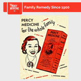 Emballage Percy compact et portable pour le sac.