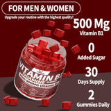 Saveur baies mélangées des gommes OALSE Thiamine B1, goût fruité agréable.