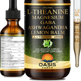 OASIS FORCE L-Theanine – bouteille gouttes pour utilisation facile et calme mental.