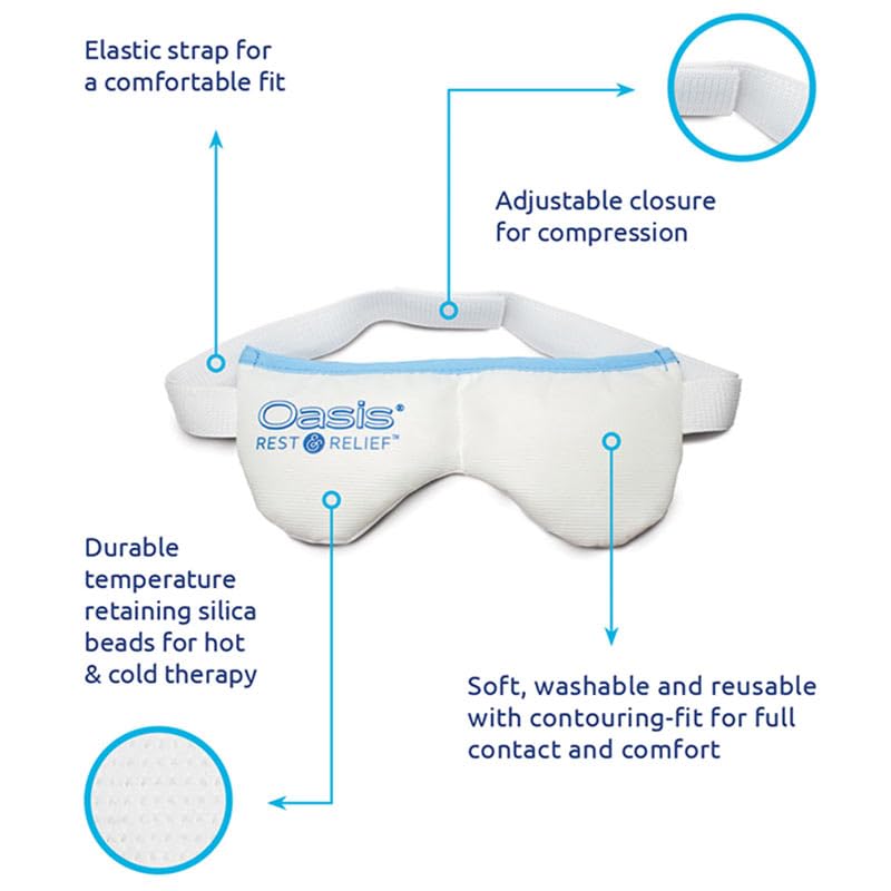 Oasis OM8000 masque yeux utilisation post-traitement pour relaxation