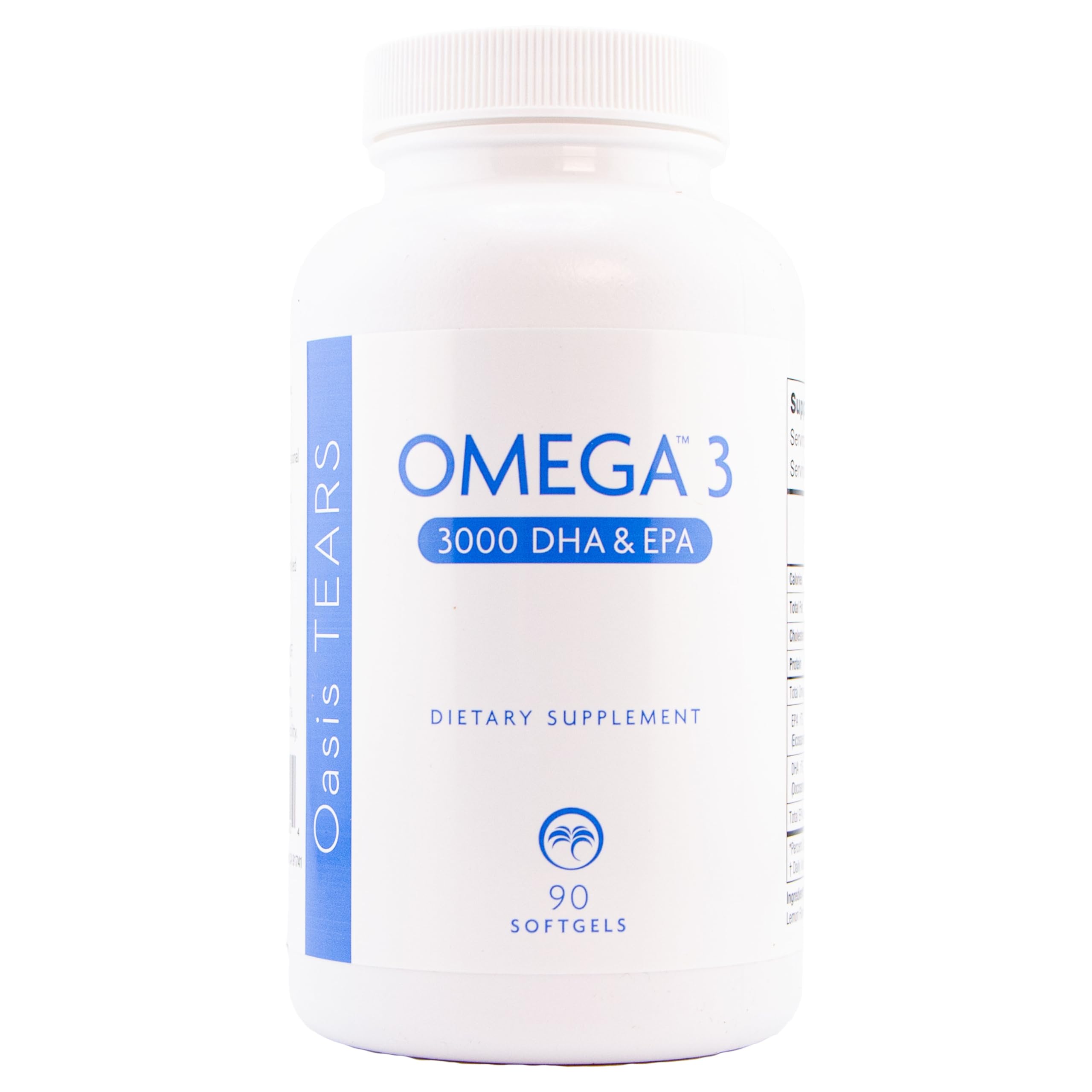 Étiquette Oasis Tears Omega: informations claires pour comprendre les ingrédients.