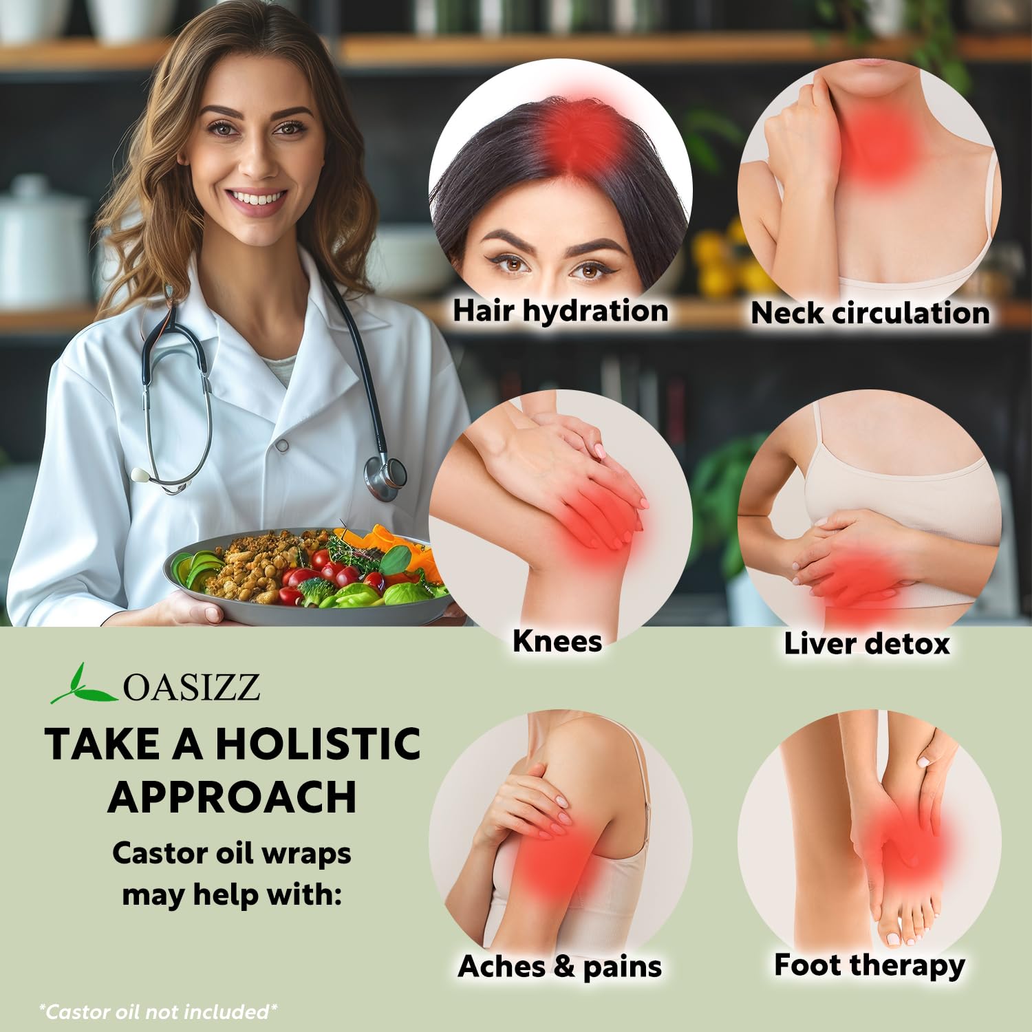 OASIZZ tampons flanelle supplémentaires pour l'hygiène.