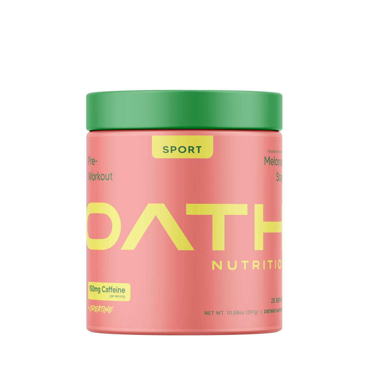 Oath Nutrition Sport Pre-Workout Melonade Stand en bouteille, énergie et concentration optimisées