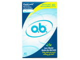 o.b. Pro Comfort intégrant des rainures FluidLock pour protection fiable.