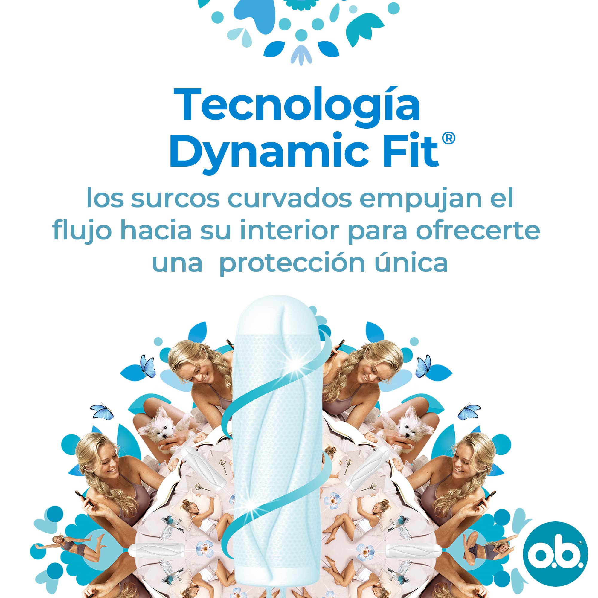 o.b ProComfort Mini SilkTouch couverture pour une insertion en douceur.