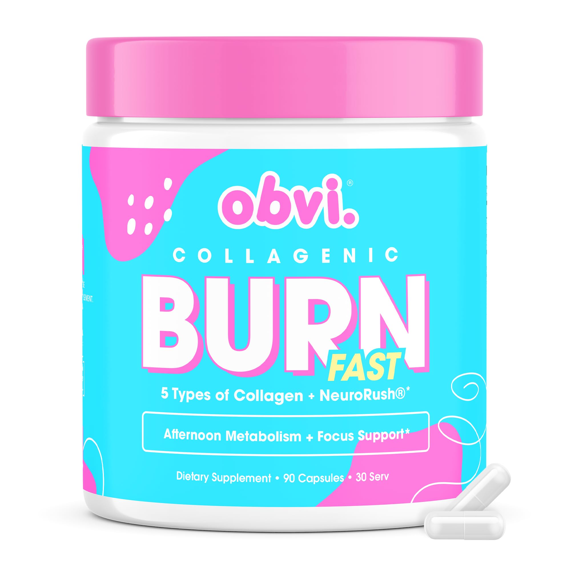 Obvi Multi Collagen Burn Fast — bouteille prête pour routine bien-être.