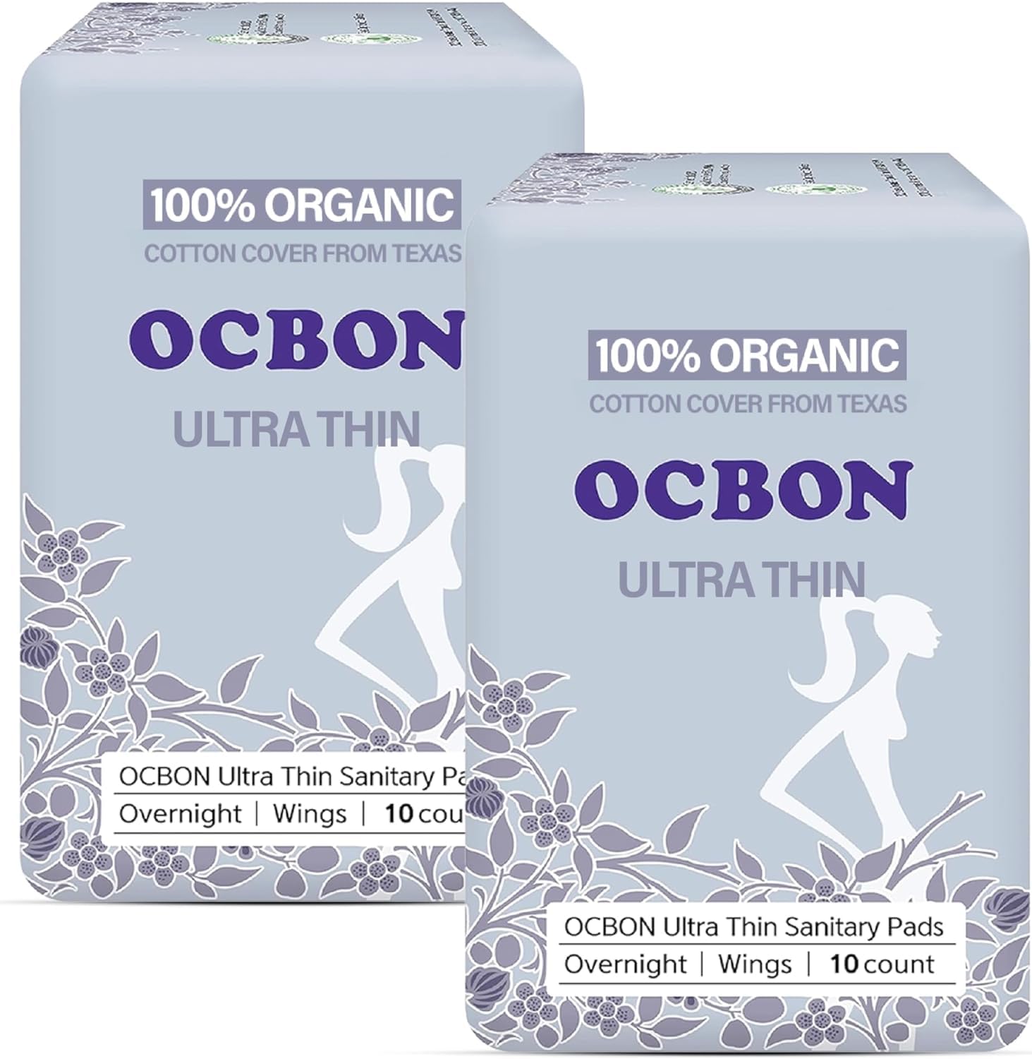OCBON protections ultra fines nuit 35 cm, douceur et absorption discrète