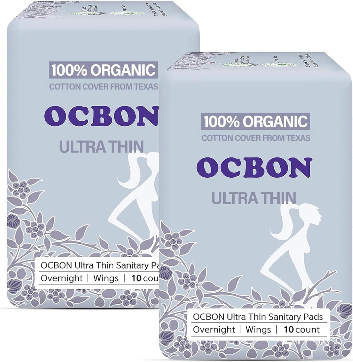 OCBON protections ultra fines nuit 35 cm, douceur et absorption discrète