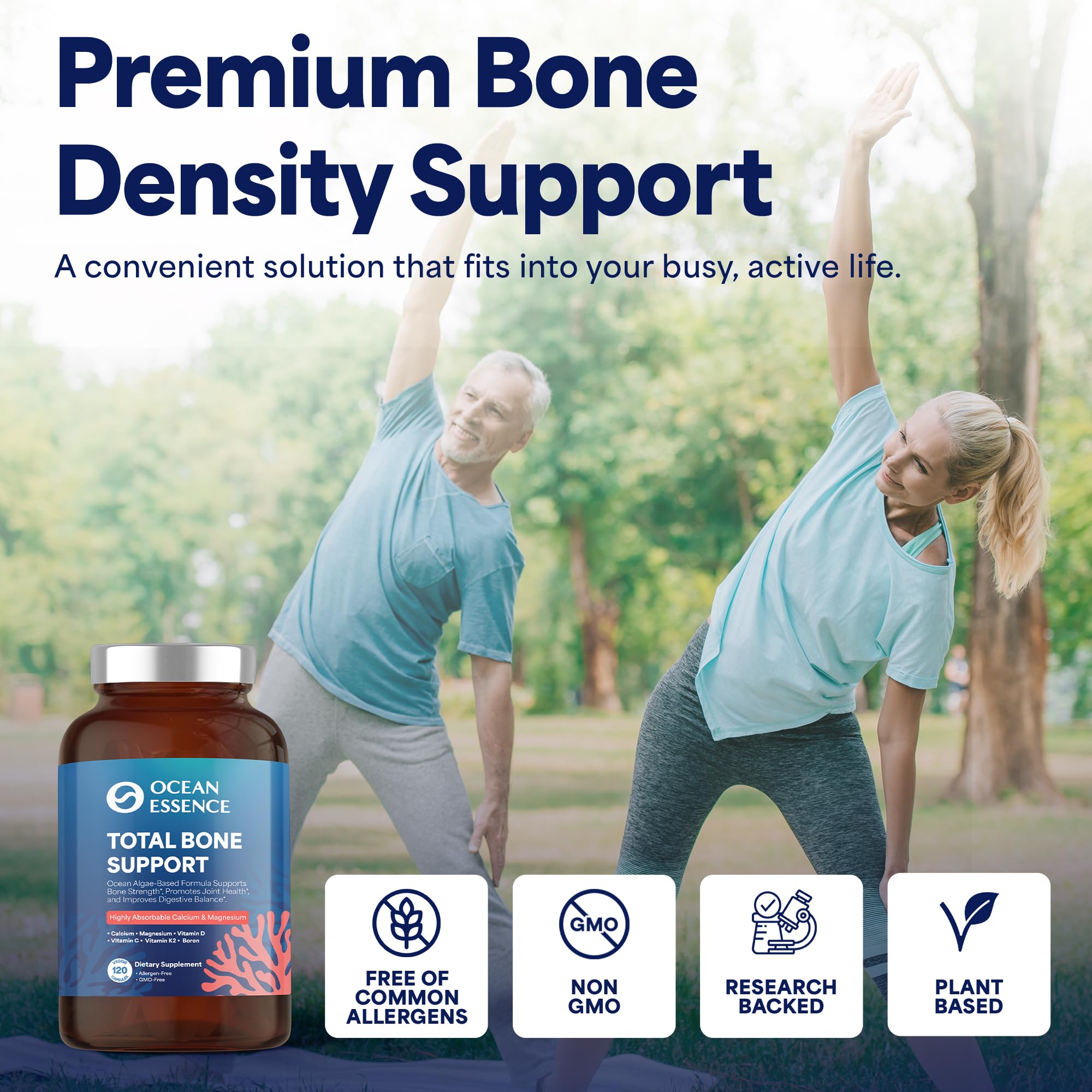 OCEAN ESSENCE Total Bone Support: confort et mobilité soutenus par des nutriments adaptés.