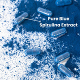 Ocean Rx Spiruline bleue sur l'étiquette, composition claire et sans additifs.