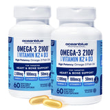 Oceanblue Omega-3 2100 orange: bouteille pratique pour une routine quotidienne