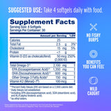 Capsules orange Oceanblue Omega-3 2100, goût agréable pour l’intégration